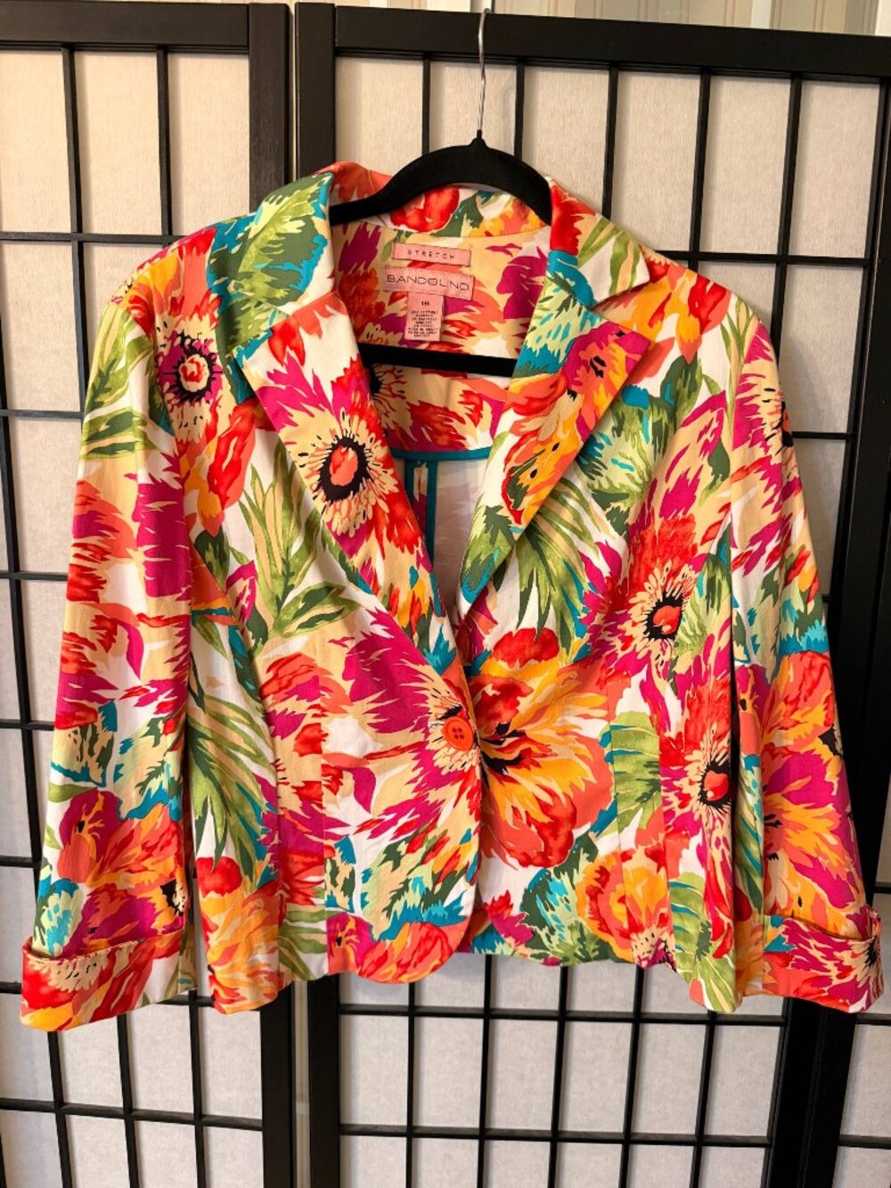 Bandolino Stretch Floral Blazer